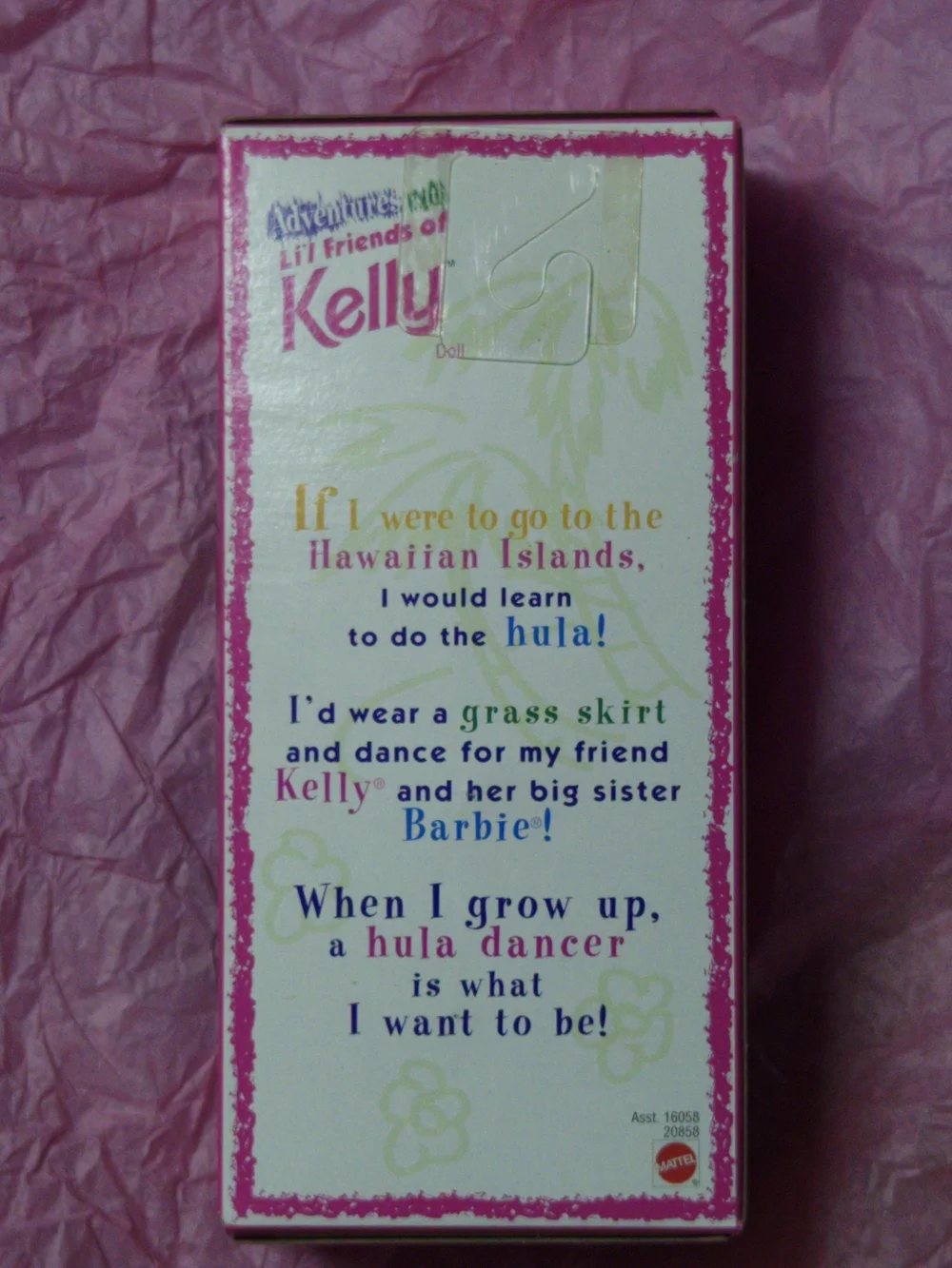 1998 Mattel Barbie Li'l Friends Of Kelly Hawaiian Jenny Doll 20858